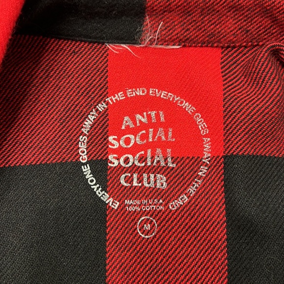 Anti Social Social Club Frantic Flannel - Picture 4 of 4